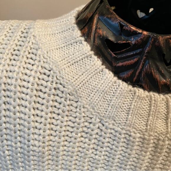 NWT En Crème Crew Neck Angora Blend Sweater Size L - Picture 4 of 12